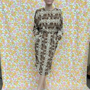 Vintage 80s Regina Kravitz snake skin print dress.